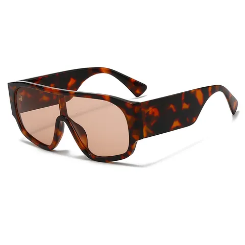 Occhiali da Sole Fashion Oversize in Un Unico Pezzo Protezione UV400 Montatura Grande Occhiali da Sole Retro per Uomo Donna Viaggi Vacanze