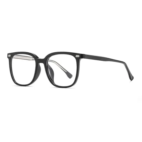 Square Rice Nail TR90 Anti-Blue Light Glasses Frame Retro Oversized Optical Eyeglasses For Women Men Fashion Plain Glasses