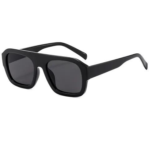 Fashion Square Frame Sunglasses For Women UV400 Protection Trendy Oversized Pilot Glasses Vintage PC Frame Outdoor Eyewear