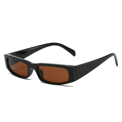 Gafas de Sol Cuadradas Pequeñas de PC Resina Mujer Retro Hip Hop Protección UV400 Trendy Ins Estilo Playa Gafas