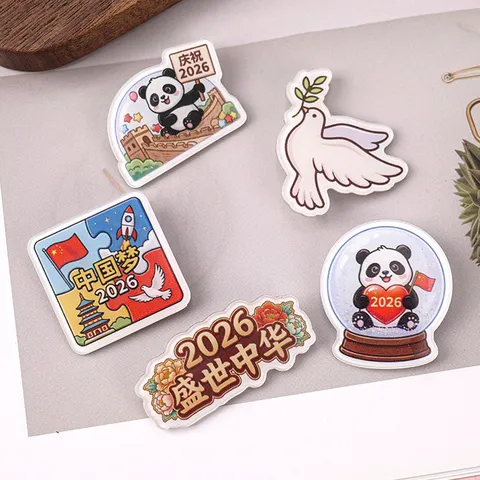 Süße Cartoon Acryl Brosche Anstecknadel Bedrucktes Abzeichen Für Rucksack Kleidung Dekoration Festliches Geschenk Für Kinder