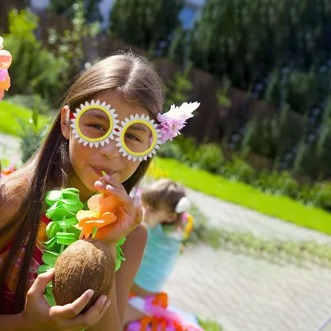 Tropical Hawaii Party Glasses Flamingo Pineapple Sunflower Shell Funny Eyewear Beach Party Decorations Photography Props For Kids Adults