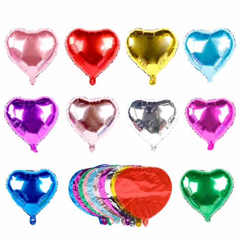 Hart Aluminiumfolie Ballon Romantische Liefde Hartvormige Ballons Voor Bruiloft Verjaardag Feest Decoratie
