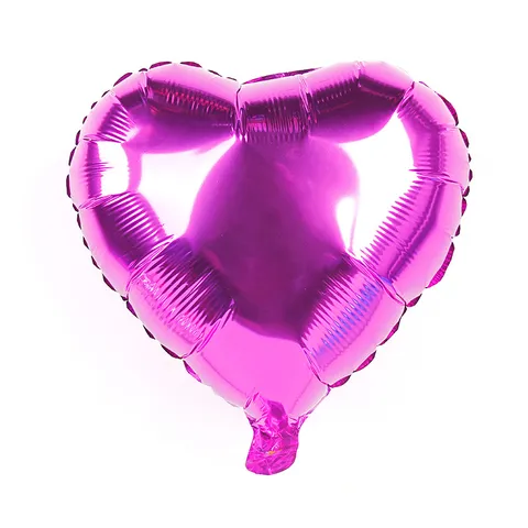 Metallic Aluminum Foil Heart Shape Mylar Balloon Heart Film Air Balloon For Birthday Party Wedding Valentine Decoration Anniversary Celebrations