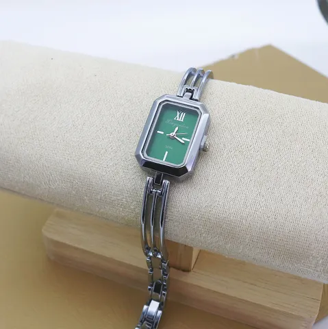 Fashion Women Bracelet Watch Square Quartz Watch Small Dial Alloy Hollow Chain Wristwatch For Elegant Jewelry Gift Ladies