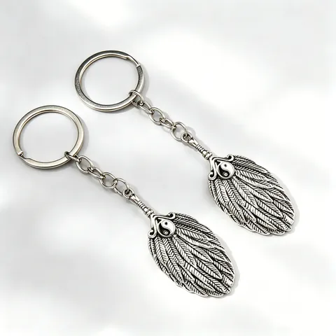 Vintage Chinese Style Yin Yang Bagua Fan Keychain Metal Alloy Key Ring Car Bag Pendant Fashion Jewelry Accessories