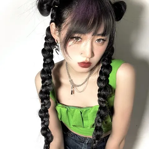 Women Braided Hair Extensions Ponytail Long Synthetic Braid Hair Accessories Fashion Boxing Braids Hair Rope Headwear