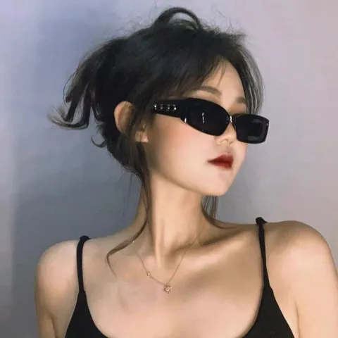 Vintage Kleine Rechteckige Sonnenbrille Y2K Retro Harz Legierung Rahmen UV-Schutz Trendige Cat Eye Brille Für Damen Herren Ins Stil