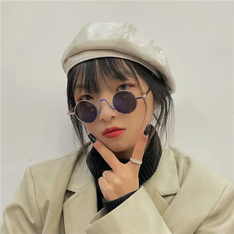 Retro Runde Metallrahmen Sonnenbrille Für Damen Und Herren Mode Schick Bunte Gläser Sonnenbrillen