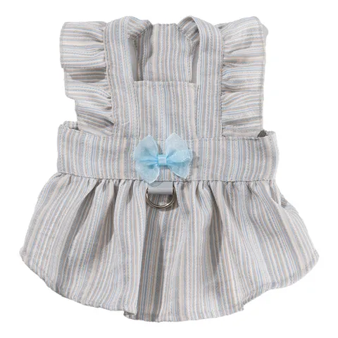 Zomer Huisdier Prinses Jurk Leuke Gestreept Strik Puppy Hond Kat Jurk Zoete Kleding Huisdier Kleding Voor Kleine Honden