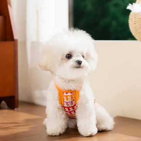 Zomer Ademend Mesh Huisdier Kleding Schattige Bloemen Print Tanktop Kleine Hond Vest Kleding