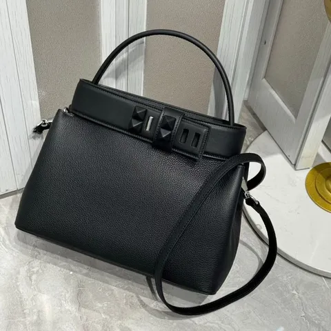 Retro Genuine Leather Top Handle Bag For Women Luxury Cowhide Casual Shoulder Crossbody Bag Elegant Female Handbag