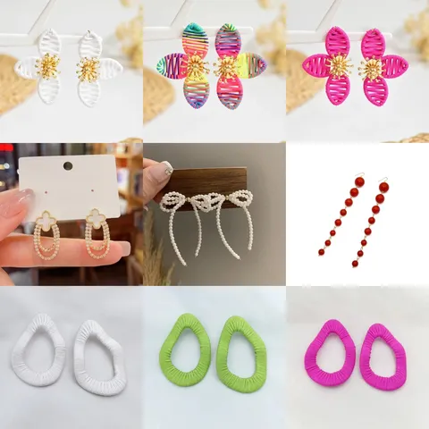 Schick Elegant Künstliche Perle Schleife Quaste Ohrstecker Legierung Strass Hängende Ohrringe Mode Schmuck Für Damen