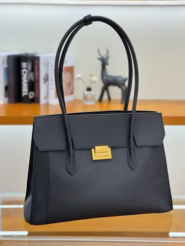 Women Genuine Leather Large Capacity Tote Bag Retro Casual Commuter Shoulder Bag Luxury Top Handle Handbag