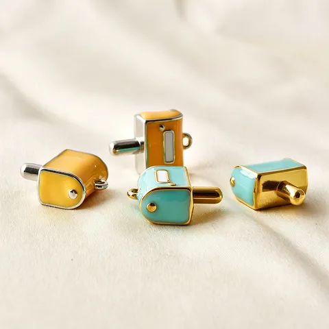316 Stainless Steel Enamel Pendants Cute 3D Penguin Coffee Cup Flamingo DIY Necklace Bracelet Charms Dopamine Jewelry Findings