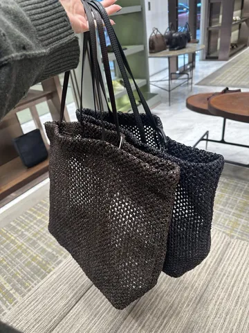 Minimalist Raffia Woven Tote Bag Large Capacity Casual Straw Handbag Fashion Shopper Bag For Women Daily Commute