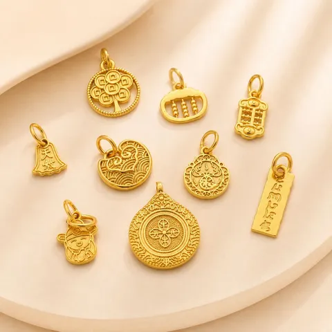 Vintage Verguld Koper Tasje Kalebas Bedels Voor Armband Ketting Maken Traditionele Gelukkige Ambacht Sieraden Accessoires