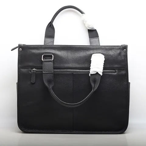 Ventiquattrore da Uomo in Pelle da Lavoro Grande Capacità Borsa per Laptop Borsa a Mano Viaggio Messaggero Tracolla