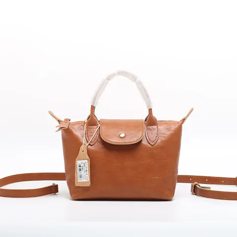 Borsa a Tracolla in Vera Pelle da Donna Vintage Pelle di Vacchetta Primo Strato Borsa a Spalla Casual Commuter Patta Piccola Borsa Quadrata