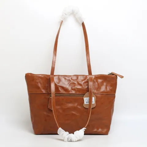 Borsa Tote Casual Retro da Donna Grande Capienza Vera Pelle Borsa a Tracolla Borsetta da Commuter Design Vintage