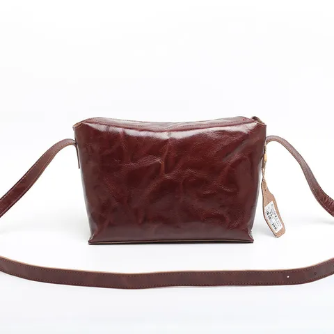 Borsa a Sella in Vera Pelle per Donna Vintage Pelle Bovina Conciata al Vegetale Borsa a Tracolla Borsa a Spalla Elegante Borsa Giornaliera