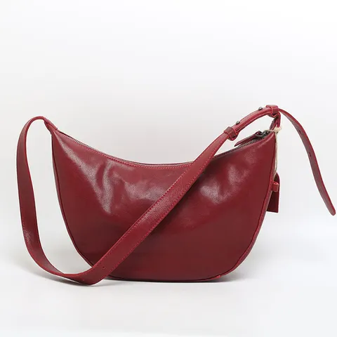 Borsa a Tracolla in Vera Pelle di Grande Capacità Per Donna Moda Pelle di Cristallo Conciata al Vegetale Borsa a Spalla Singola