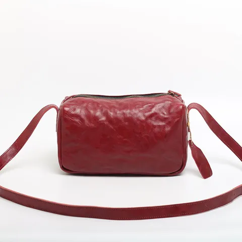 Borsa a Tracolla da Donna in Vera Pelle Retro Vintage Pelle di Vacchetta Borsa Cuscino Casual Crossbody Moda