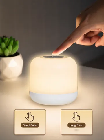 Linterna de Camping LED Portátil USB Recargable Control Remoto Luz de Noche de Cabecera Atenuación Colorida Lámpara de Tienda de Exterior
