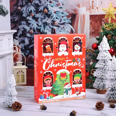 Christmas Gnome Advent Calendar Blind Box Festive Mystery Countdown Gift Box With Non-Woven Plush Pendant Ornaments For Holiday Home Decor