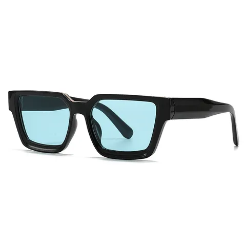 Occhiali da Sole Quadrati in Stile Occidentale con Motivo Marmo per Donna Uomo Moda Montatura Oversize Protezione UV400 Fotografia di Strada Occhiali da Sole Gioielli Moda