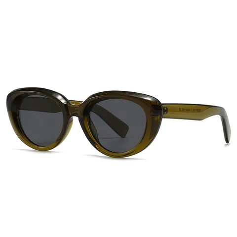 Retro Cat Eye Sunglasses For Men Women Fashion Streetwear Shades UV400 Protection Plastic Metal Frame Tinted Lens Eyewear 859
