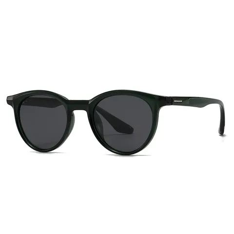 Unisex Retro Ronde Gepolariseerde Zonnebril UV400 Bescherming TAC Lenzen Kunststof Montuur Vintage Outdoor Zonnebril 7927