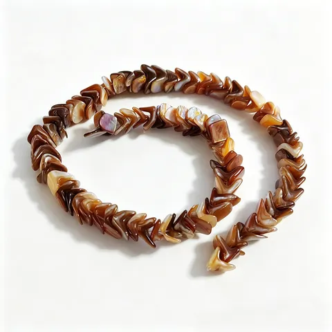 Natural Freshwater Shell Triangle Cowpea Bead Chain Spacer Accessory DIY Bracelet Necklace Handmade Material