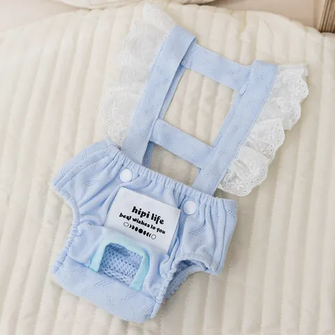 Pantalones Sanitarios Para Mascotas Algodón Transpirable Anti Acoso Pantalones Fisiológicos Para Perros Pañales Para Cachorros