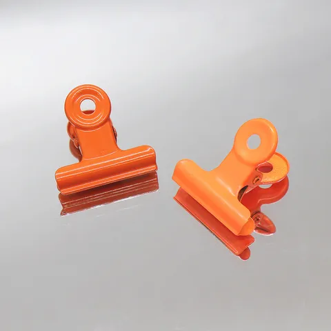 Clips de Carpeta Metálicos Coloridos Pinzas de Papel de Colores Surtidos Para Oficina Escuela Papelería Clasificación de Documentos