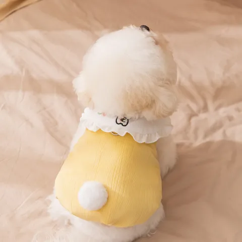Haustier Cordsamt Polarfleece Hundeweste Mantel Winter Warme Rüschenkragen Jacke Mit Leinenbefestigung D-Ring Für Kleine Hunde