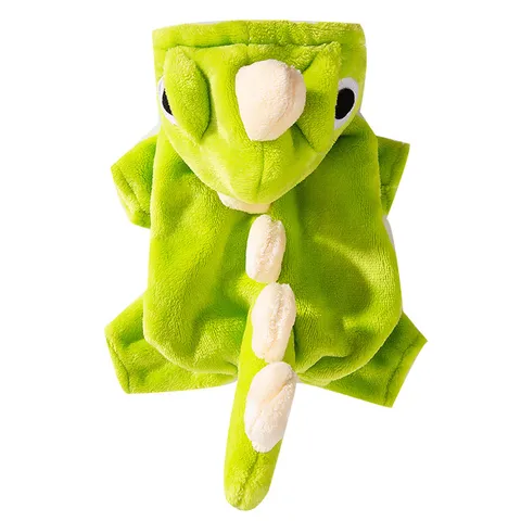 Lustiges Dinosaurier Monster Haustier Kostüm Warmer Fleece Hunde Hoodie Kleiner Welpen Katzen Verwandlung Winter Haustier Kleidung