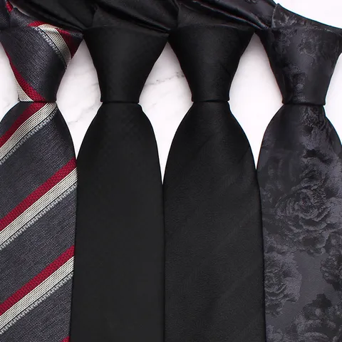 Mens Business Casual Necktie Woven Jacquard Polyester Geometric Striped Suit Neck Tie Fashion Accessories