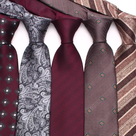 Corbata Casual de Negocios para Hombres Jacquard Tejido Corbata Clásica Tacto de Seda para Boda Formal Fiesta Trabajo Oficina