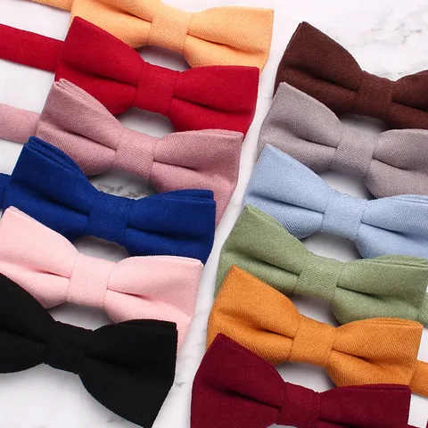 Pajarita de Terciopelo Coreano de Color Sólido para Niños Unisex Moda Casual Fiesta Accesorios de Cuello Lindo Diario
