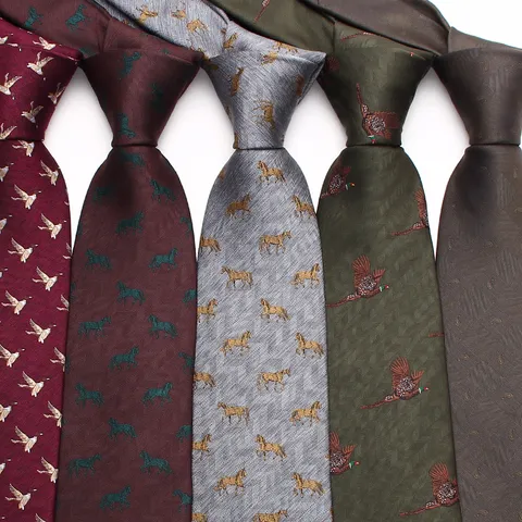Corbata de Negocios para Hombre Seda de Poliéster Teñido en Hilo Patrón a Rayas Floral Corbata de Traje Clásica Boda