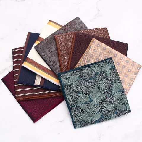 Heren Borstzakdoek Polyester Pak Smoking Zakdoek Geometrische Bloemenprint Zakelijk Bruiloft Mode