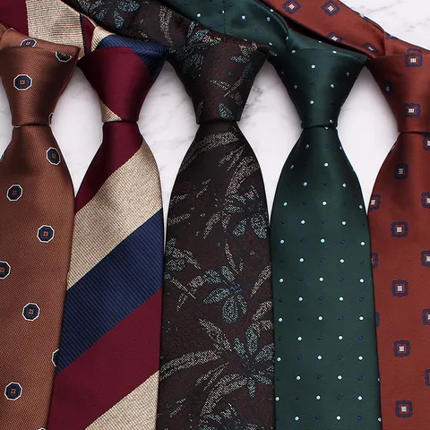 Corbata de Negocios a Rayas Jacquard para Hombres Corbata Formal de Seda Poliéster de Moda Clásica para Traje de Oficina de Boda