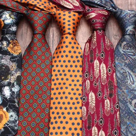 Heren Bloemen Bedrukte Stropdas Vintage Paisley Stropdas Voor Zakelijk Huwelijk Casual Pak Stijlvolle Mode Kleding Accessoires