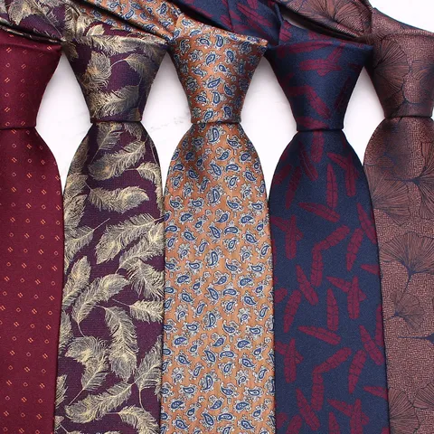 Corbata de Negocios para Hombre Vintage Jacquard Seda de Poliéster Para Boda Fiesta Formal Traje Cuello