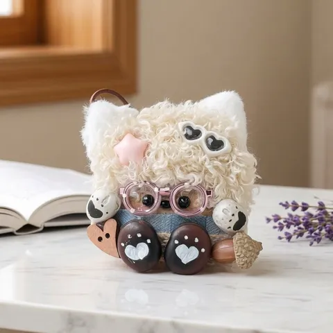 Poupée en Gousse de Haricot Yunnan Entada Fait Main Paquet de Matériel DIY Mignon Peluche Dessin Animé Pendentif Créatif Décoration Maison Cadeau