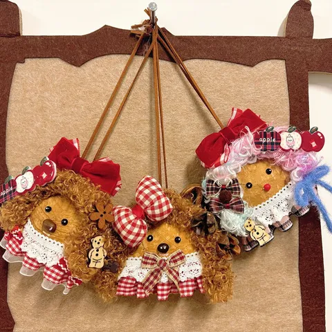 Handmade Natural Plant Pod Cute Doll Pendant Creative Craft Hanging Ornament Car Bag Decor Gift