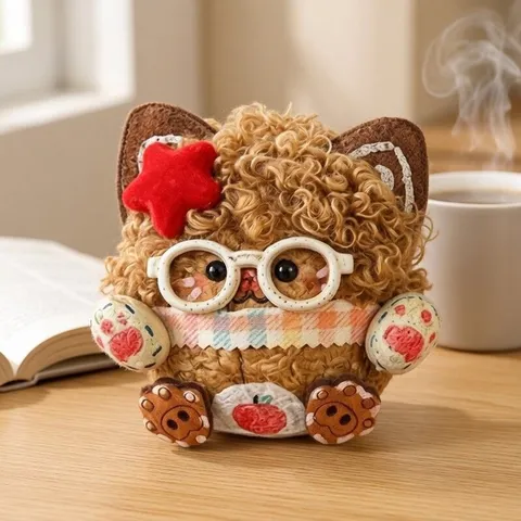 Pendentif Poupée Gousse De Haricot De Graine De Plante Fait Main Mignon Jouet En Peluche De Dessin Animé Paquet De Matériel DIY Créatif Cadeau De Charme De Sac