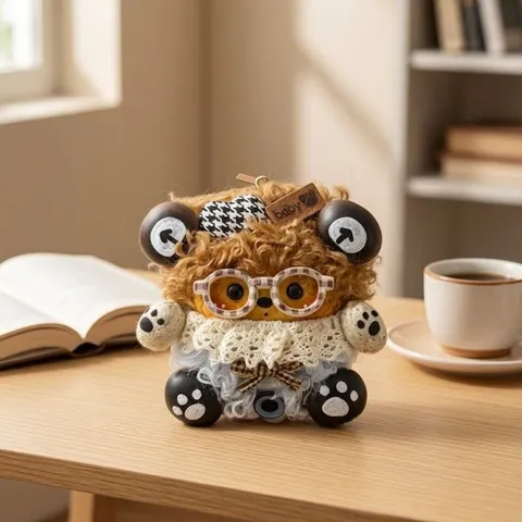 Handmade Entada Pod Doll Pendant DIY Material Pack Finished Product Cute Animal Creative Craft Home Decor