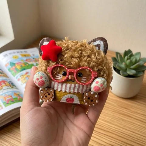 Handmade Entada Pod Doll Pendant DIY Material Pack Finished Product Cute Animal Creative Craft Home Decor